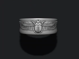 이집트 풍뎅이 반지 3D 프린트 모델