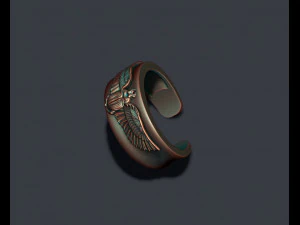 Egyptian scarab ring 3D Print Model