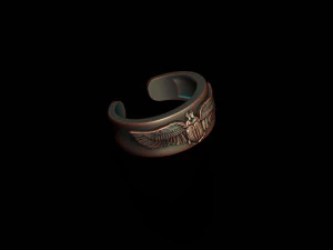 Egyptian scarab ring 3D Print Model