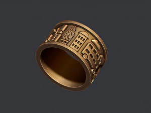 Engeland Londen UK ring 3D printmodel