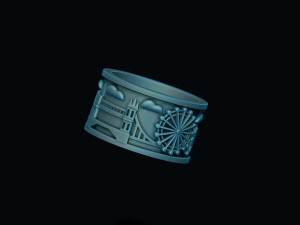 England london uk ring 3D-printmodel