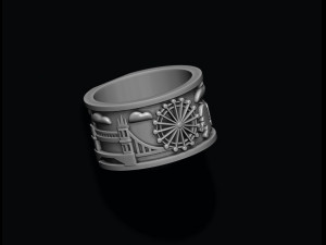 England london uk ring 3D-printmodel