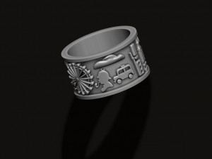 England london uk ring 3D-printmodel