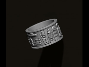 England london uk ring 3D-printmodel