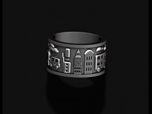 England london uk ring 3D-printmodel