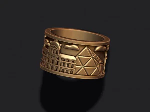 프랑스 반지 3D 프린트 모델