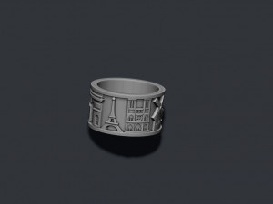 France ring 3Dプリントモデル