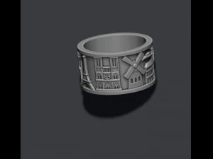 France ring 3D Print Model