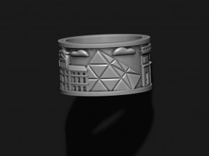 France ring 3Dプリントモデル