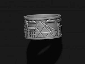 France ring 3D Print Model