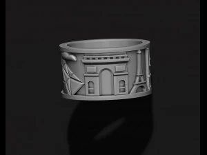 France ring 3D Print Model