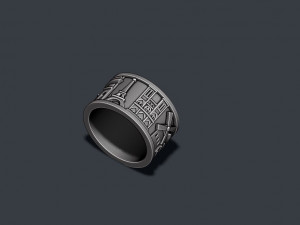 France ring 3Dプリントモデル