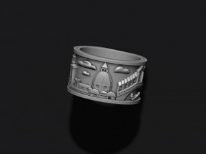Italy ring 3Dプリントモデル