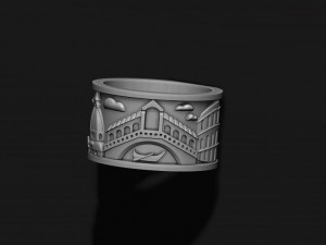 Italy ring 3Dプリントモデル