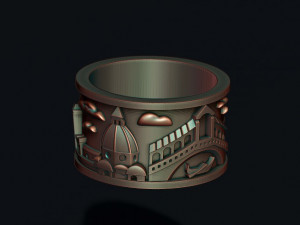 Italy ring 3Dプリントモデル