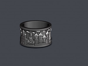 Russia ring Modelo de Impressão 3D