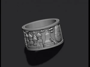Russia ring 3D Print Model