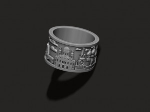 Russia ring Modelo de Impressão 3D