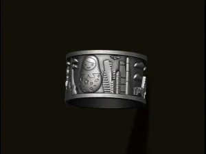 Russia ring 3D Print Model