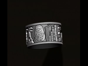 Russia ring Modelo de Impressão 3D