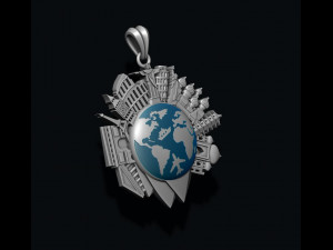 Traveller travel pendant 3Dプリントモデル