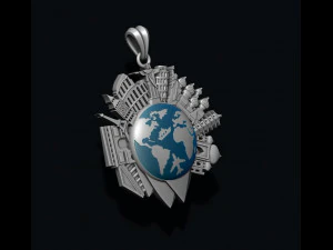 Traveller travel pendant 3D Print Model