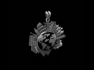 Traveller travel pendant 3D Print Model