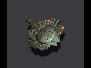 Traveller travel pendant 3D Print Model