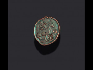 Old coin v6 3D Print Model