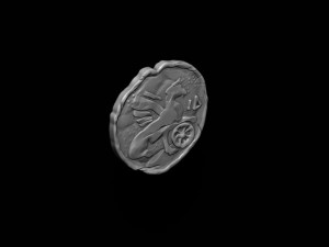 Old coin v6 3D Print Model