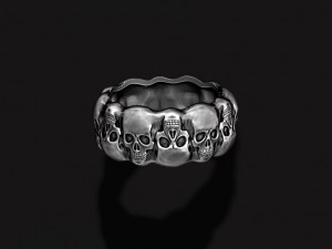 Skull ring 3D Print Model