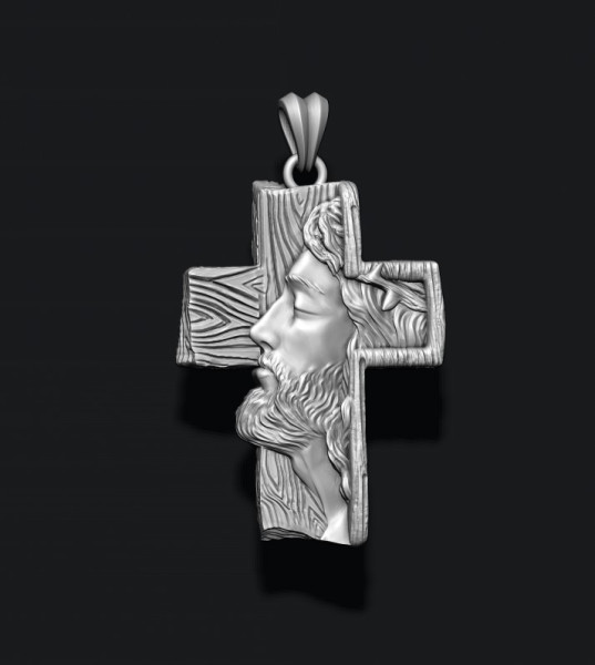 Jesus cross pendant 3D Print Model .c4d .max .obj .3ds .fbx .stl .blend 