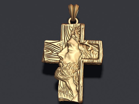 Jesus cross pendant 3D Print Model