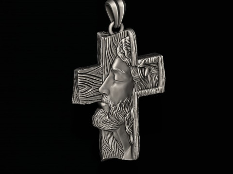 Jesus cross pendant 3D Print Model