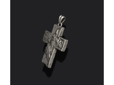 Jesus cross pendant 3D Print Model
