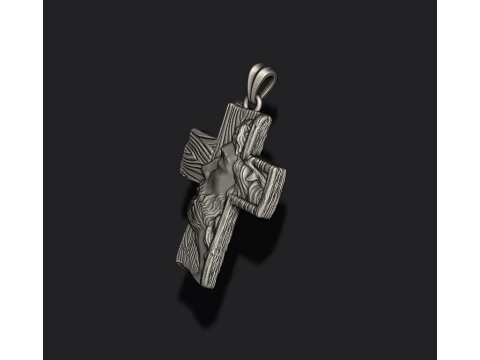 Jesus cross pendant 3D Print Model