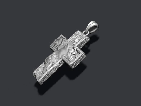 Jesus cross pendant 3D Print Model
