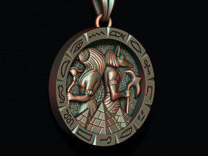 Anubis horus pendant 3D Принт Модель