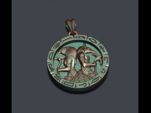 Anubis horus pendant 3D Принт Модель