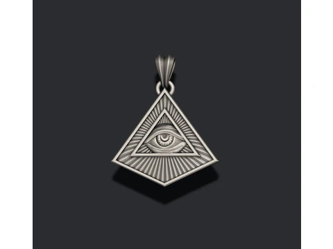 Ciondolo Occhio della Provvidenza Modello di stampa 3D