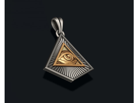 Eye of providence pendant Modello di stampa 3D