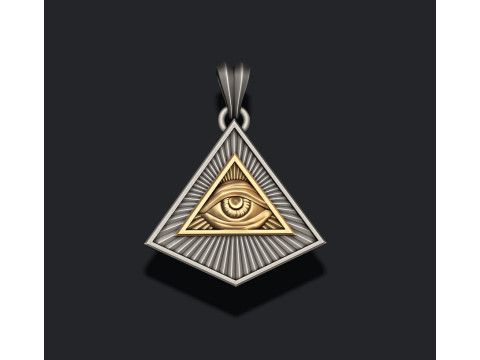 Eye of providence pendant Modello di stampa 3D