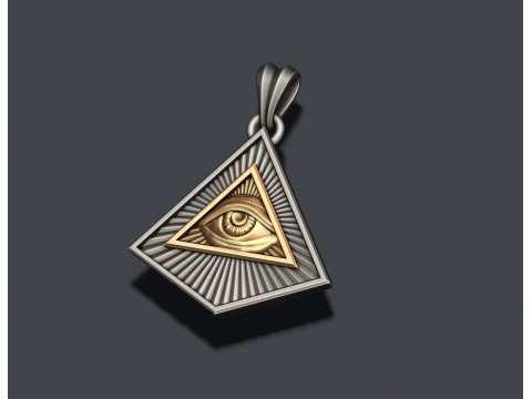 Eye of providence pendant Modello di stampa 3D