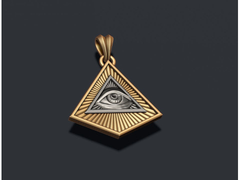 Eye of providence pendant Modello di stampa 3D