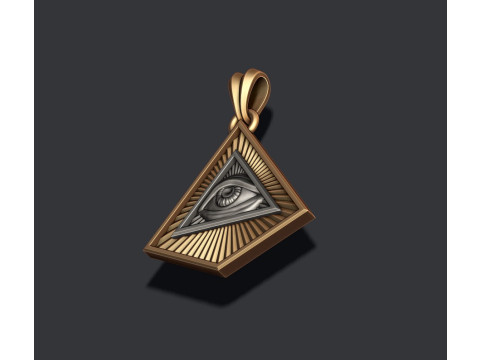 Eye of providence pendant Modello di stampa 3D