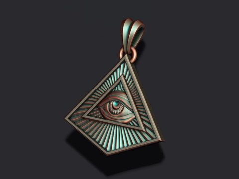 Eye of providence pendant Modello di stampa 3D