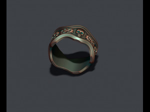 Skull ring 3D Baskı Modeli