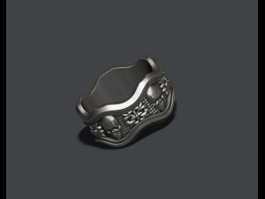 Skull ring 3D Baskı Modeli
