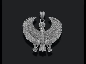 Подвеска с эмалью &laquo;Египетский Бог-Сокол&raquo; 3D Принт Модель