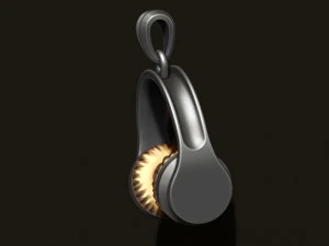 Headphones pendant 3D Print Model